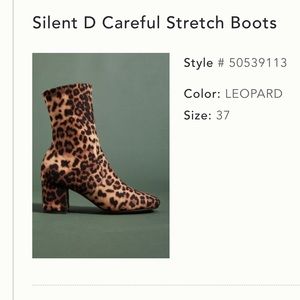 Silent D leopard boots from Anthropologie